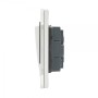 Crystal PG (Retractive/Pulse) Light Switch 3 gang White