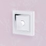 Crystal CT Rotary Intelligent LED Dimmer Switch 1G/2Way White