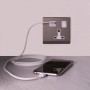Simplicity 13A Single Plug Socket & USB with Switch Mid Grey