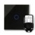 RTS2040 Touch & Remote Light Switch 1 Gang Black Glass