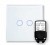 RTS2040 Touch & Remote Light Switch 2 Gang White Glass