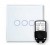 RTS2040 Touch & Remote Light Switch 3 Gang White Glass