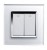 RTS2005 Mechanical Light Switch 2 gang White