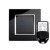 RTS2020 Touch & Remote Light Switch 1 Gang Black