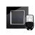 RTS2020 Touch & Remote Light Switch 3 Gang Black