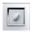 RTS2005 LED Rotary Dimmer Switch 1 Gang White (1-300W)