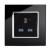 RTS2000 13A Single Plug Socket Black