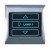 T2000 Metal Dimmer Touch & Remote Switch 1 Gang 400W