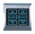 T2000 Metal Dimmer Touch & Remote Switch 2 Gang 2X 200W