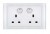 RTS2000 13A Double Plug Socket with switch White