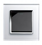 RTS2005 Mechanical Light Switch 1 gang  White/Black