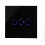 Spare RTS2040 panel 3 gang black