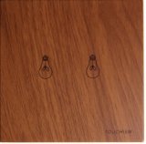 RTS1010 Touch Light Switch 2 Gang Wooden effect