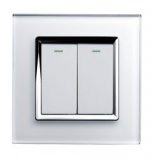 RTS2005 Mechanical Light Switch 2 gang White