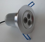 LED Downlight Fitting 3x3W 90mm dia