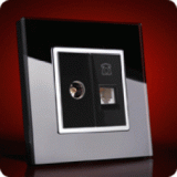 RTS2000 TV/PHONE Socket Black