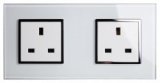 RTS2000 13A Dual Double Plug Socket White