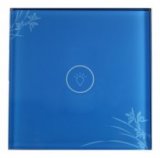 RTS2040 Touch & Remote Light Switch 1 Gang Blue Floral