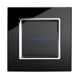 RTS2010 Touch Light Switch 2 Gang Black