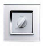 RTS2005 LED Rotary Dimmer Switch 1 Gang White (1-300W)