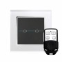 Crystal CT Touch & Remote Light Switch 2 Gang  White
