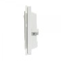 Crystal CT 13A Single Plug Socket with Switch White