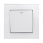 Crystal PG (Retractive/Pulse) Light Switch 1 Gang White