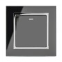 Crystal CT (Retractive/Pulse) Light Switch 1 Gang Black
