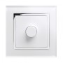 Crystal CT Rotary Intelligent LED Dimmer Switch 1G/2Way White