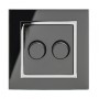 Crystal CT Rotary Intelligent LED Dimmer Switch 2G/2Way Black