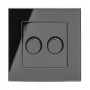 Crystal PG Rotary Intelligent LED Dimmer Switch 2G/2Way Black