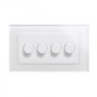 Crystal PG Rotary Intelligent LED Dimmer Switch 4G/2Way White