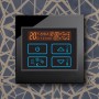 Boutique Boiler Heating Touch Thermostat switch 5A - HV100 Black Acrylic