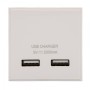 RT USB Charger 2.1A (50mmx50mm) White