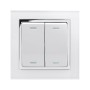 Retrotouch EnOcean Smart Switch - White with Chrome Trim