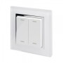Retrotouch Friends of Hue Smart Switch - White with Chrome trim