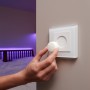 Smart Button Plate in White Glass for Philips Hue Smart Button