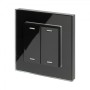 Retrotouch Friends of Hue Smart Switch - Black Plain Glass