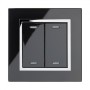Retrotouch Friends of Hue Smart Switch - Black with Chrome trim