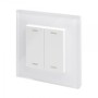 Retrotouch Friends of Hue Smart Switch - White Plain Glass