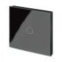 Crystal PG Wirefree Touch Light Switch 1 Gang Black
