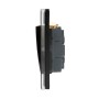 Crystal CT (Retractive/Pulse) Light Switch 3 Gang Black
