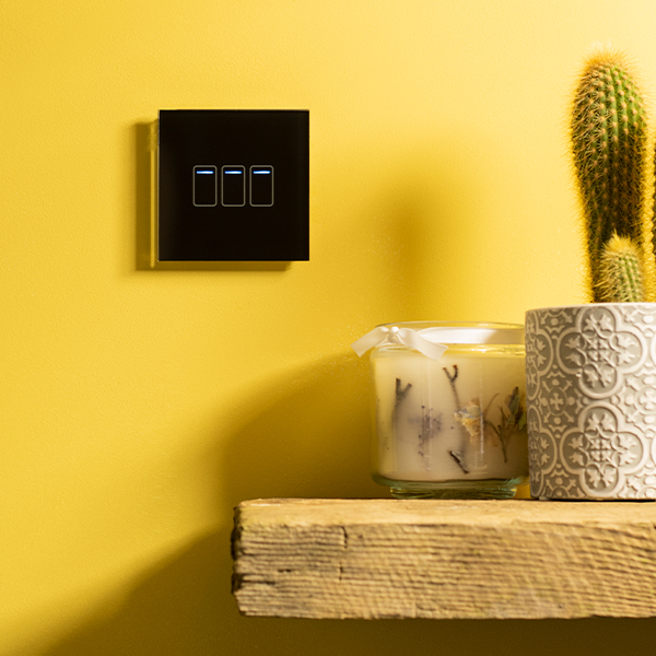 Crystal+ Touch WIFI Switch 3G - Black RetroTouch Light Switches & Plug ...