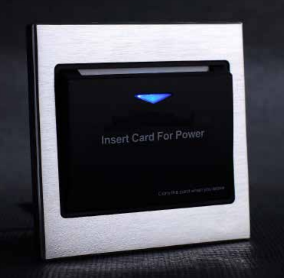 Energy Key Card Saver - Aluminium with Black RetroTouch Light Switches ...