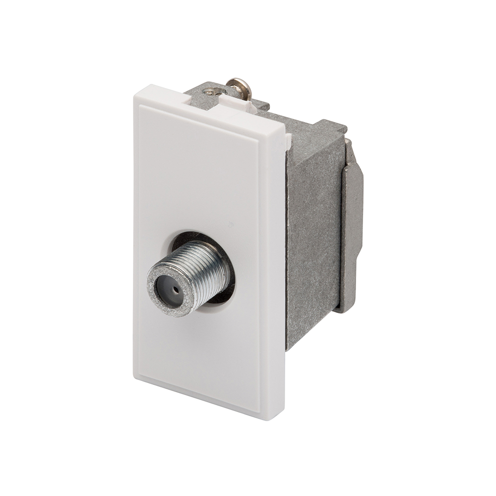 RT SAT F-Connector Outlet (25mmx50mm) White RetroTouch Light Switches ...