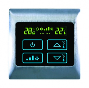 Boutique AC Touch Thermostat - AC2000T Electric Brushed Satin