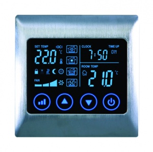 Boutique AC Touch Thermostat V2 - AC2000L8-4P Electric Brushed Satin
