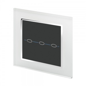 Crystal CT 3 Gang Touch Light Switch White